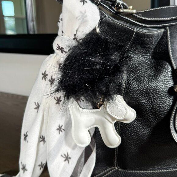 FURLA Black Pebbled Leather Hobo Shoulder Bag - Picture 11 of 11